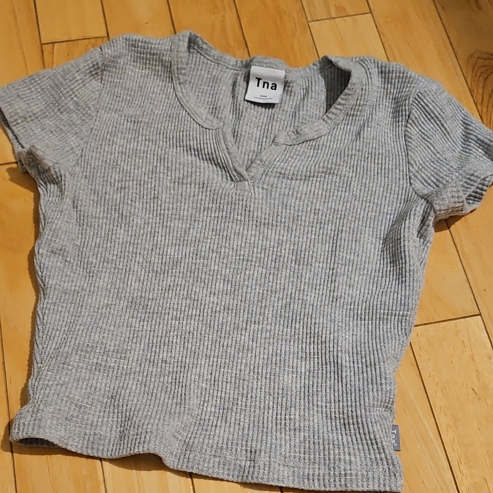 TNA Kids Light Gray Ribbed Tee